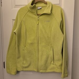 Columbia Womens Chartruese Colored Fleece Jacket